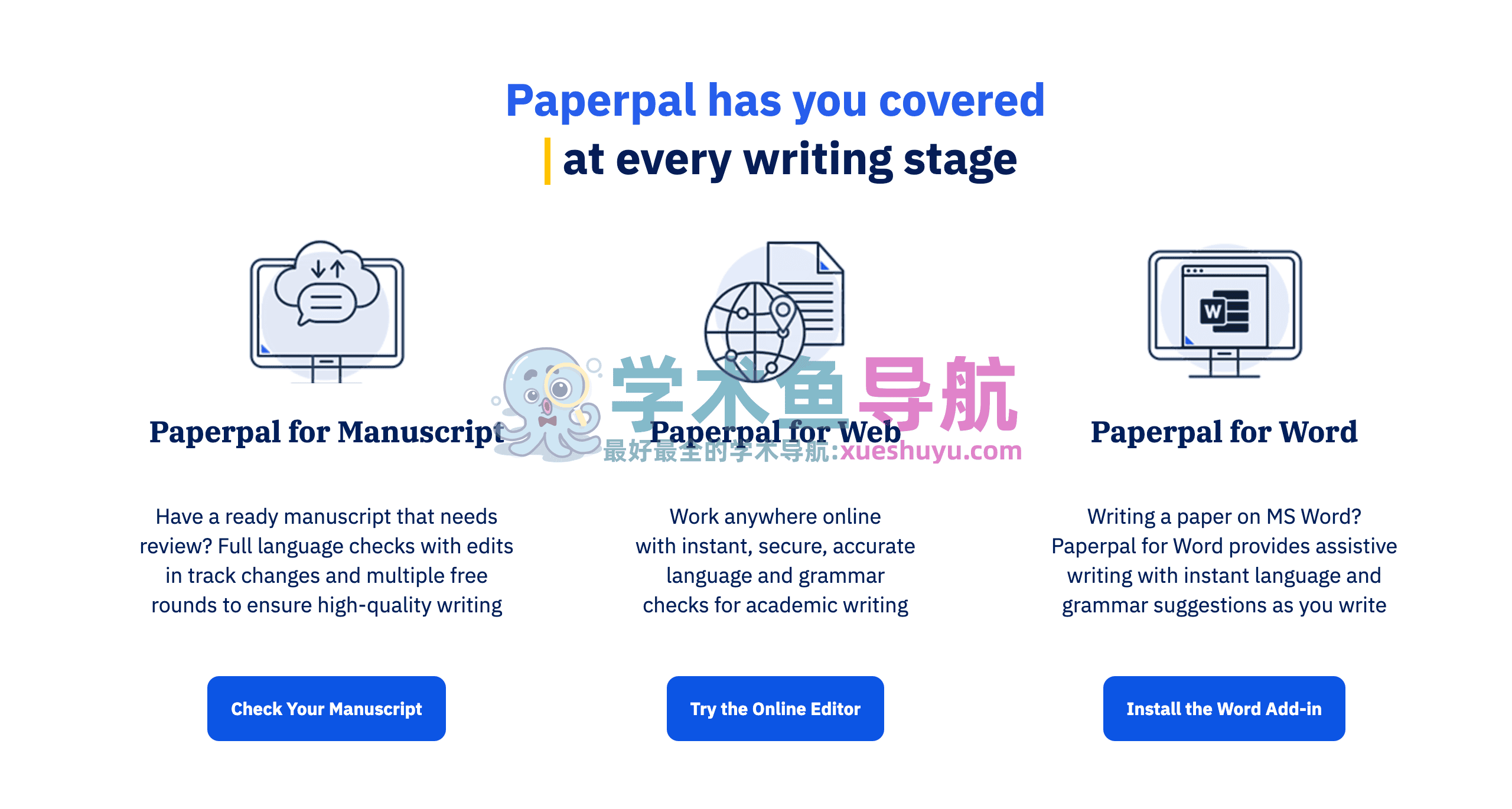 Paperpal官网 免费AI论文工具 编辑 改写与生成 投稿检查 学术导航