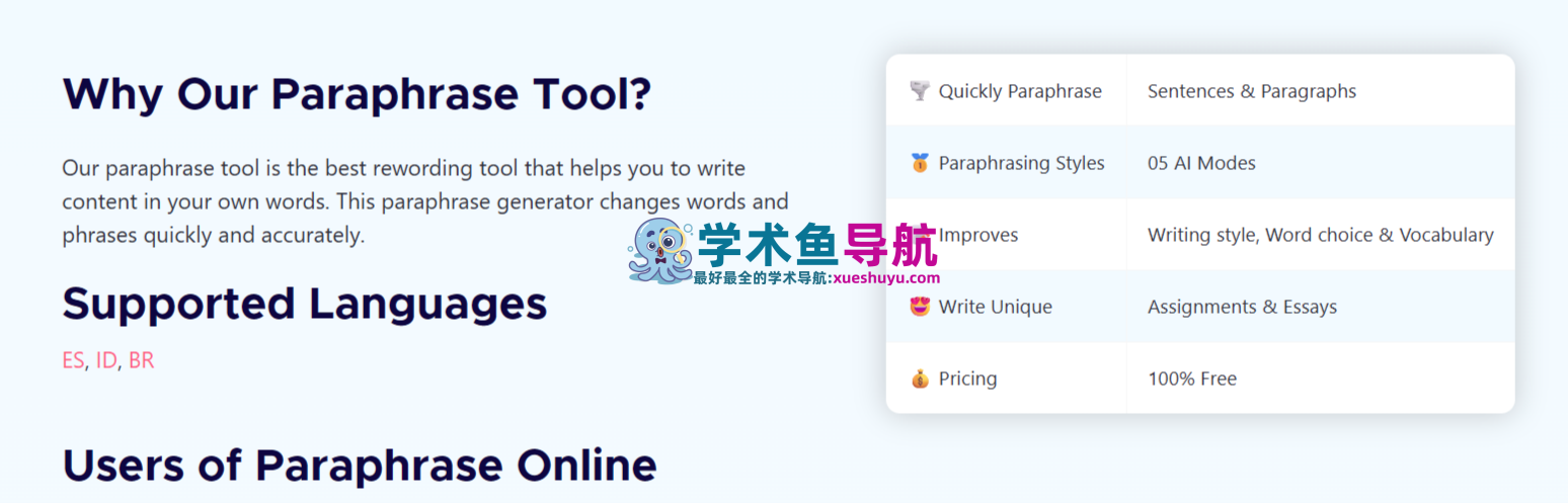 Paraphrase Online