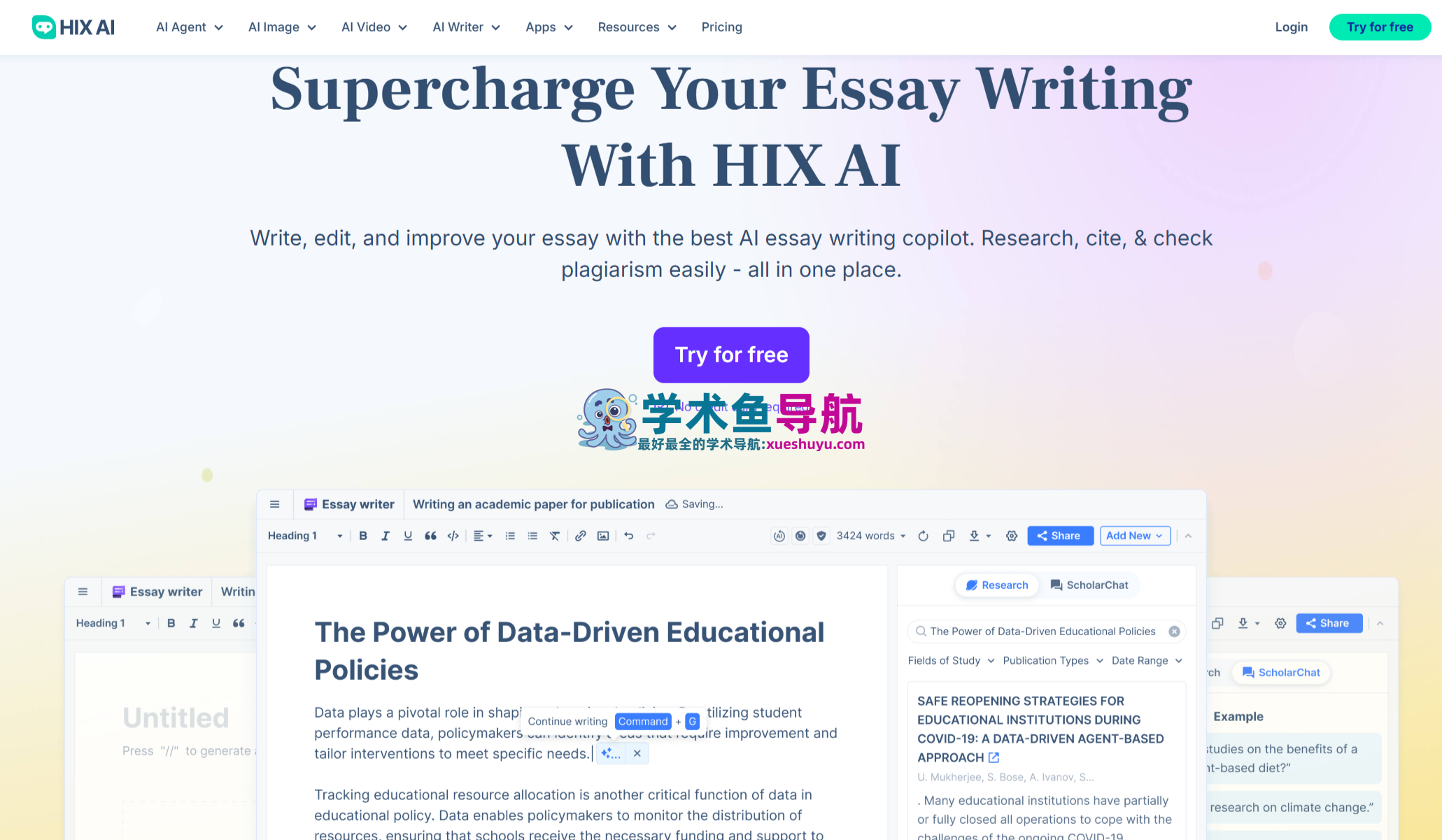 HIX AI Essay Writer