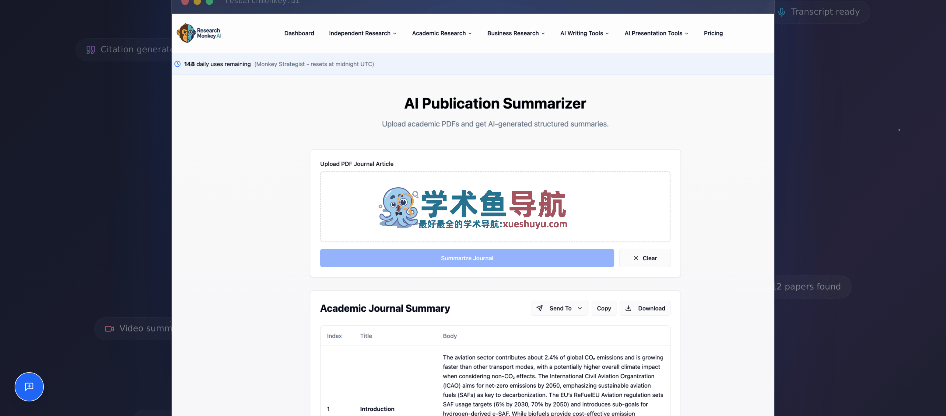 ResearchMonkey AI