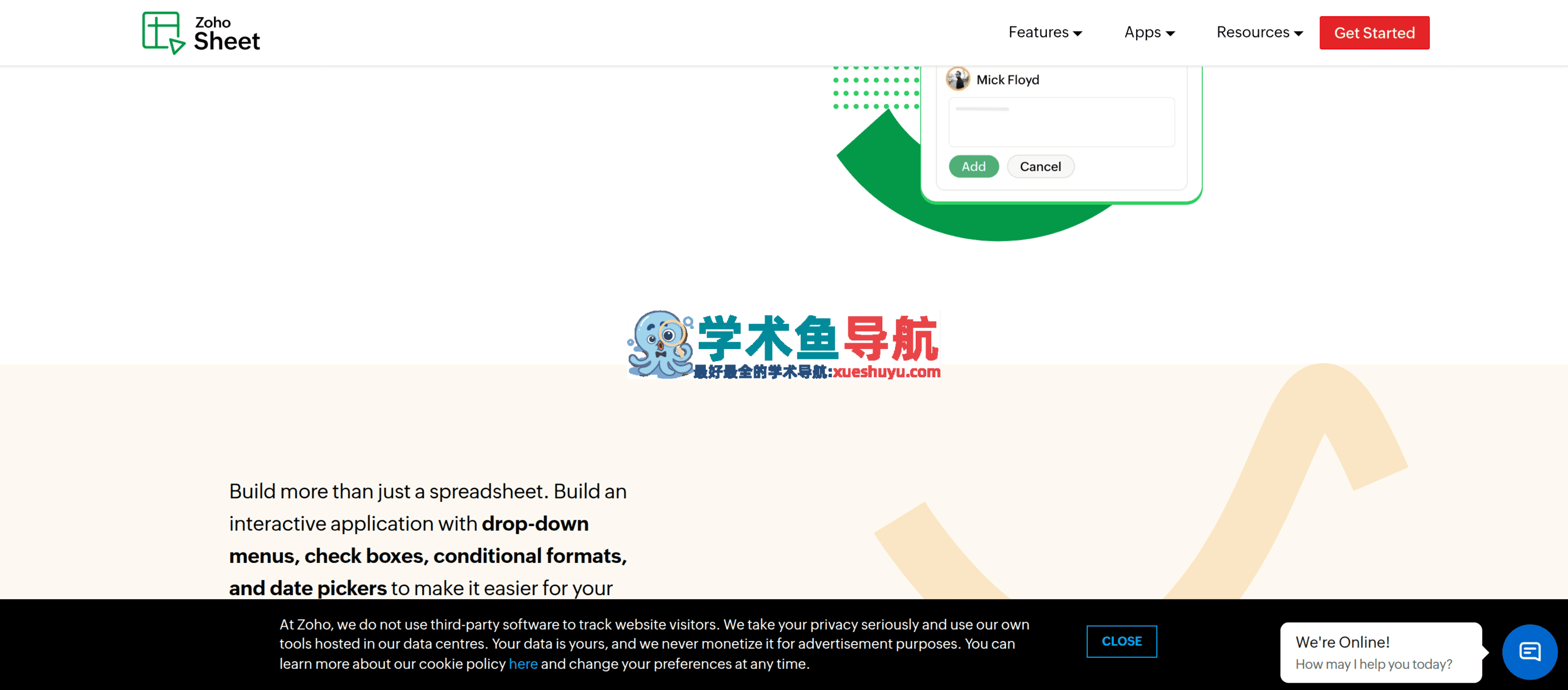 Zoho Sheet