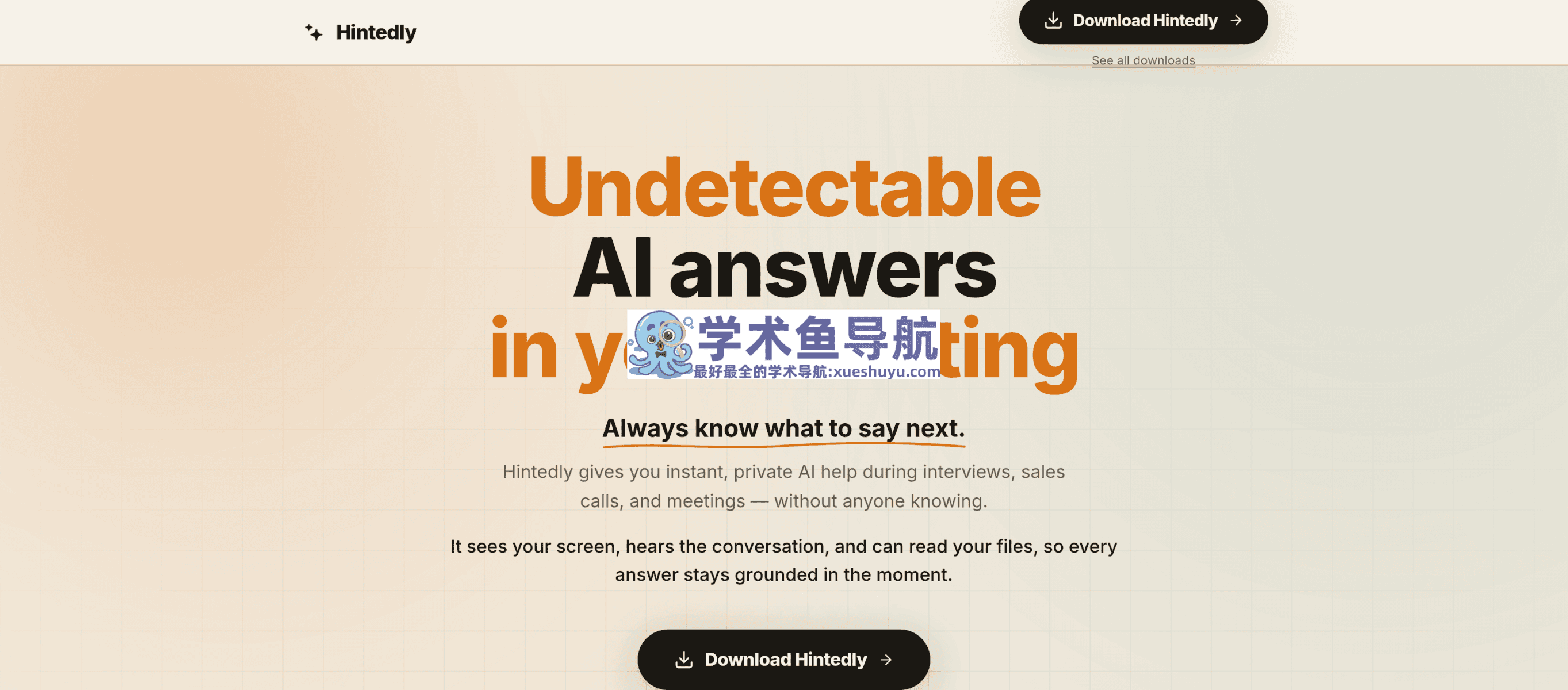 Hintedly